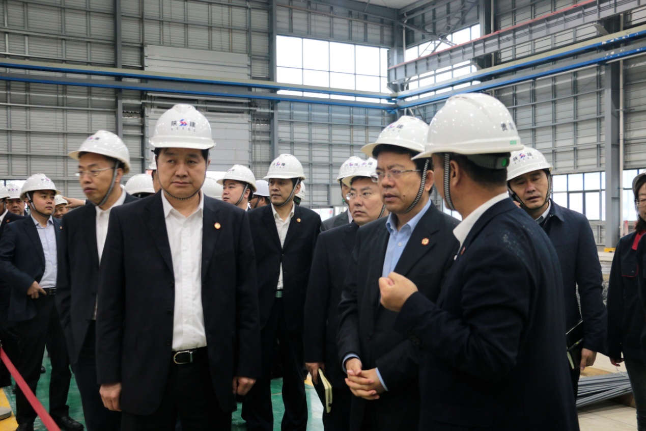 陜建集團黨委書記、董事長、總經(jīng)理張義光一行赴陜建建筑產(chǎn)業(yè)基地調(diào)研