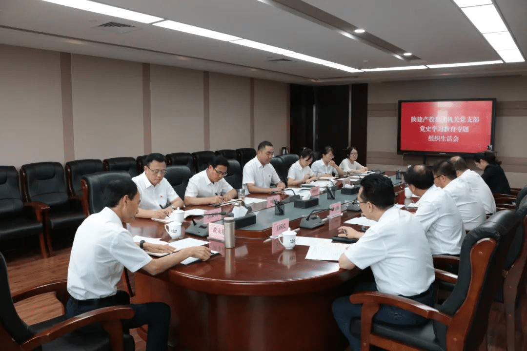 集團領(lǐng)導班子成員以普通黨員身份 參加機關(guān)黨支部黨史學習教育專題組織生活會